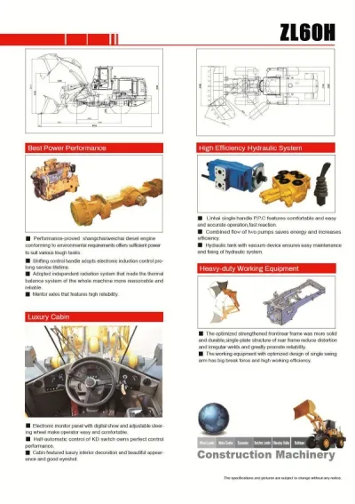 Фронтальный погрузчик ZL60H