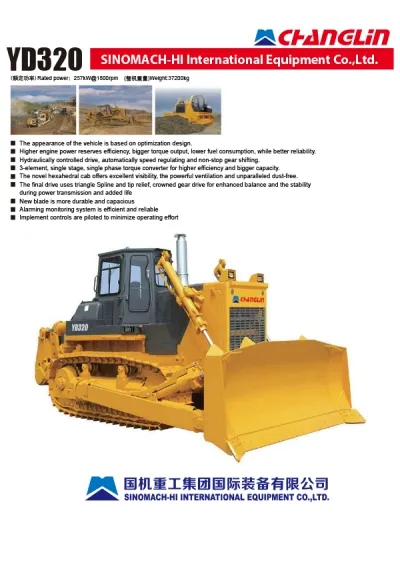 Гусеничный бульдозер YD320