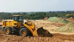 Фронтальный погрузчик ZL30H для планировки грунта